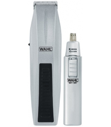 ماشین اصلاح صورت (ریش تراش) وال با موزن گوش و بینی Wahl Trimmer with Bonus Trimmer 5537-420
