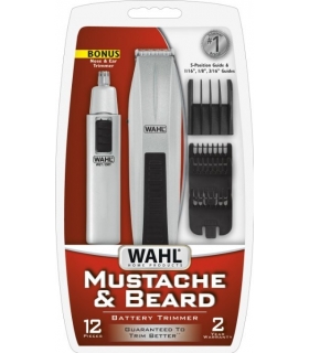 ماشین اصلاح صورت (ریش تراش) وال با موزن گوش و بینی Wahl Trimmer with Bonus Trimmer 5537-420