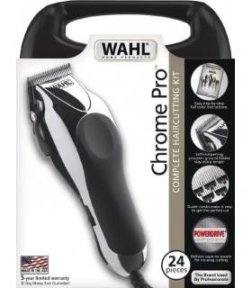 ماشین اصلاح سر و صورت وال کروم پرو سفارش اروپا آمریکا Wahl Chrome Pro 24 pc Haircut Kit 79524-2501