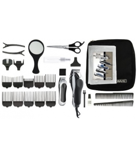 ماشین اصلاح سر و صورت 27 قطعه وال دلوکس کروم پرو سفارش اروپا Wahl 79524-1001 Deluxe Chrome Pro with Multi-Cut Clipper & Trimmer