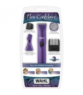 ماشین اصلاح بدن وال زنانه مردانه نواحی بیکینی و نقاط حساس بدن Wahl Pure Confidence Purple Rechargeable Trimmer 9865-100