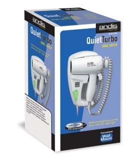 سشوار دیواری اندیس مدل Andis 1600W Quiet Hangup Hair Dryer with Night Light, White 30975