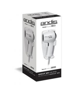 سشوار دیواری اندیس مدل Andis 30135 Wall Mounted Hang Up 1600 Watt Hair Dryer