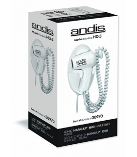 سشوار دیواری اندیس مدل Andis 30970 Hangup 1600W Hair Dryer with Cord Hanger