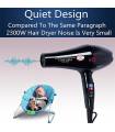 سشوار ربون قدرتمند مدل 2300W Professional Hair Dryer Salon&Home Use Hair Drier