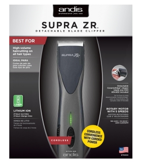 ماشین اصلاح حجم زن اندیس حرفه ای Andis Supra ZR Cordless Detachable Blade Clipper 79000