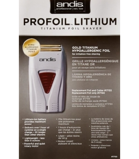 ماشین ریش تراش (شیور) اندیس پروفویل قابل شارژ Andis 17150 Profoil Lithium