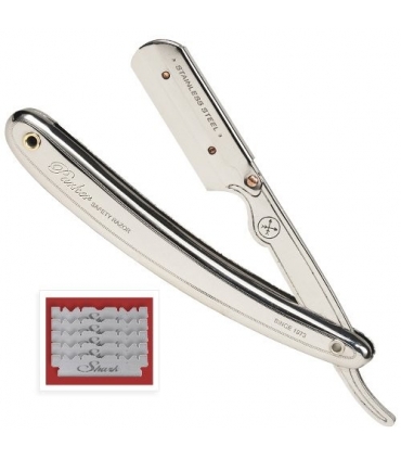 تیغ و دسته تیغ آرایشگری پارکر Parker SR1 Stainless Steel Straight Edge Barber Razor