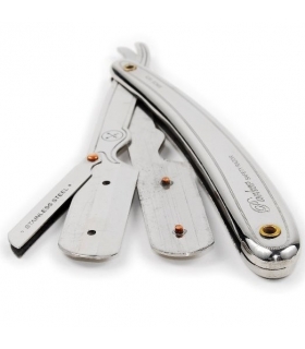 تیغ و دسته تیغ آرایشگری پارکر Parker SR1 Stainless Steel Straight Edge Barber Razor