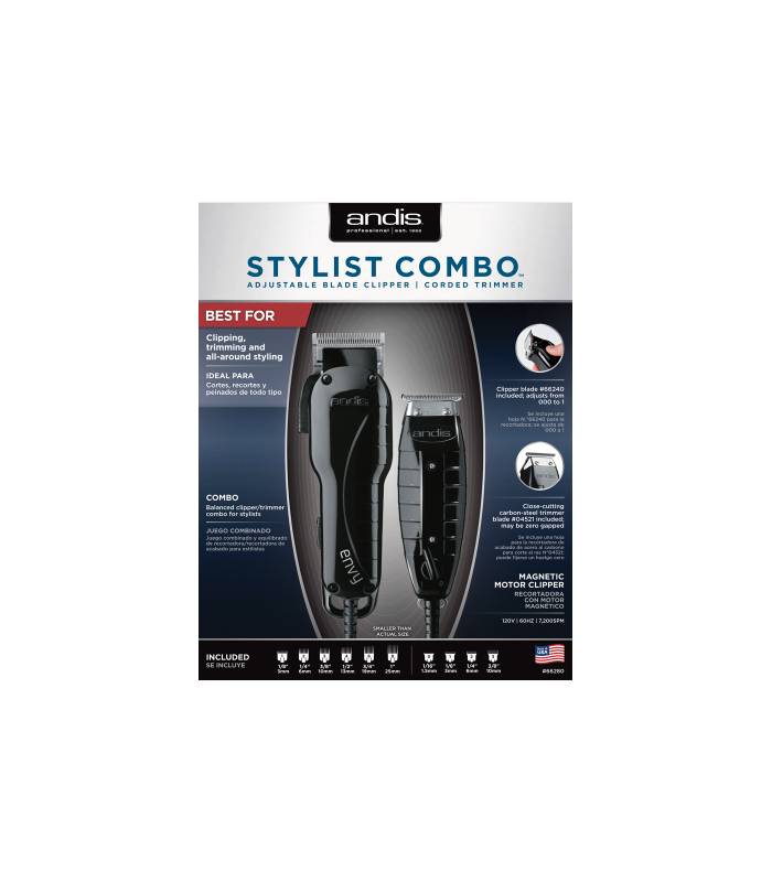 ماشین اصلاح اندیس Andis Envy Clipper & T-Outliner Trimmer Stylist Combo