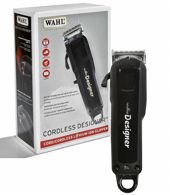 ماشین اصلاح سر و صورت وال دیزاینر سفارش اروپا و آمریکا بی سیم Wahl Professional Cordless Designer Clipper 8591