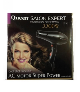 سشوار حرفه ای کوئین Queen HD422 Professional Hair Dryer