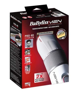 ماشین اصلاح سر و صورت بابیلیس پرو 40 تیتانیوم E971E کلیپر BaByliss Pro 40 Titanium E971E Clipper