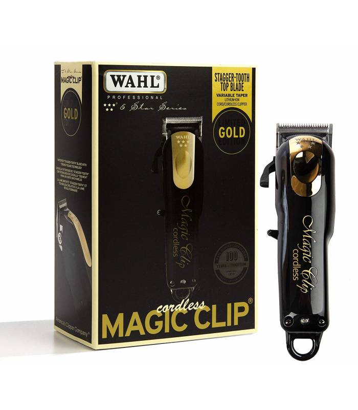 ماشین اصلاح حجم زن وال مجیک کلیپ بلک اند گلد بی سیم سفارش استرالیا و آمریکا Wahl Cordless Magic Clip Black Gold 8148-100