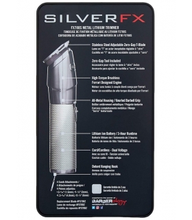 ماشین اصلاح سر و صورت بابیلیس تریمر پرو سیلور اف ایکس لیتیوم نقره ای BaBylissPRO FX788S SilverFX Lithium Trimmer