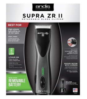 ماشین اصلاح سر اندیس سوپرا زد آر 2 کلیپر بی سیم Andis Supra ZR II Cordless Detachable Blade Clipper