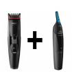 ست ماشین اصلاح سر و صورت و موزن فیلیپس Philips series 5000 Hair Clipper BT5202 with 1500 Nose and Ear and Eyebrow Trimmer