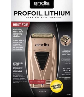 شیور فویلی رز گلد اندیس پروفویل لیتیوم تیتانیوم Andis TS-1 ProFoil Lithium Titanium Foil Shaver