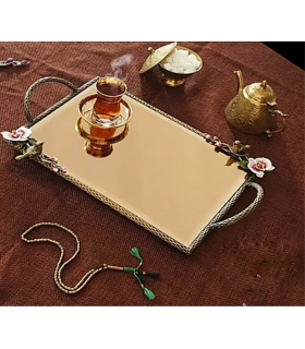 سینی   مستطیلی برنجی آنتیک...