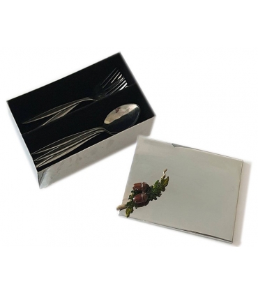 جا قاشقی استیل بلوط برنجی Flatware Organizers