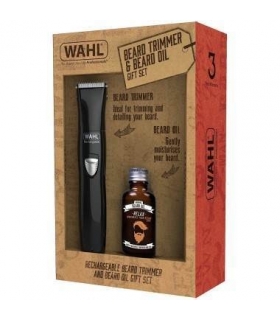 ماشین اصلاح صورت (ریش تراش) وال شارژی به همراه روغن ریش Wahl 9865-805