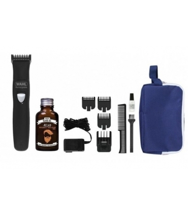 ماشین اصلاح صورت (ریش تراش) وال شارژی به همراه روغن ریش Wahl 9865-805