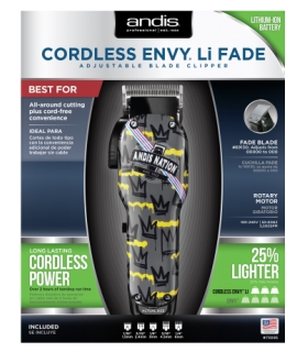 ماشین اصلاح حجم زن اندیس بی سیم نیشن Andis 73095 Nation Cordless Envy Li Fade Domestic