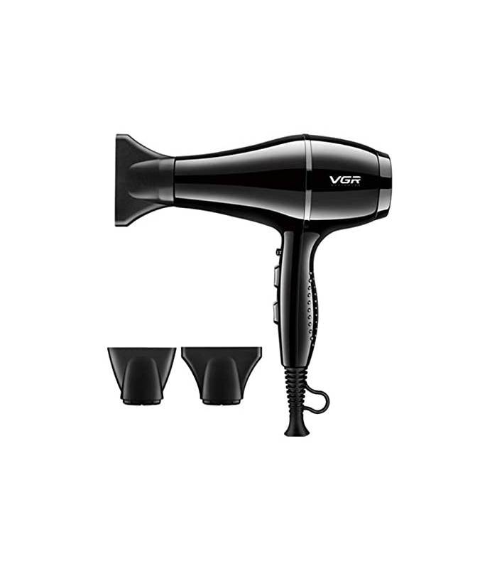 سشوار حرفه ای وی جی آر همراه با 3 سری متمرکز کننده VGR V-414