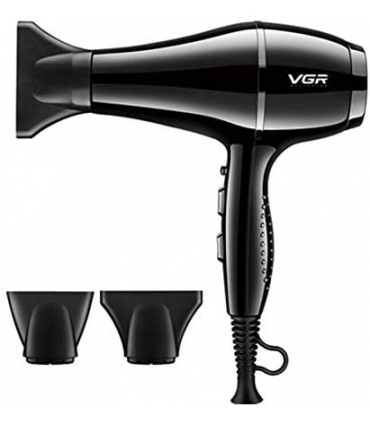 سشوار حرفه ای وی جی آر همراه با 3 سری متمرکز کننده VGR V-414
