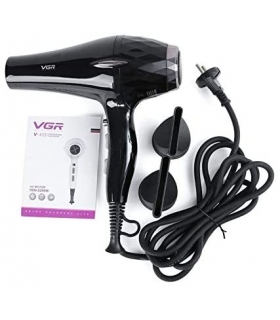 سشوار حرفه ای وی جی آر همراه با 2 سری متمرکز کننده VGR V-413