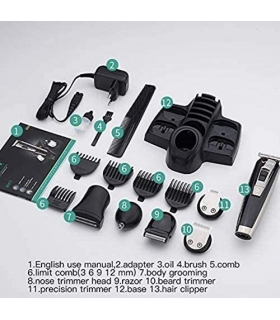 ست ماشین اصلاح سر و صورت و بدن وی جی آر به همراه سری شیور و موزن VGR V-025