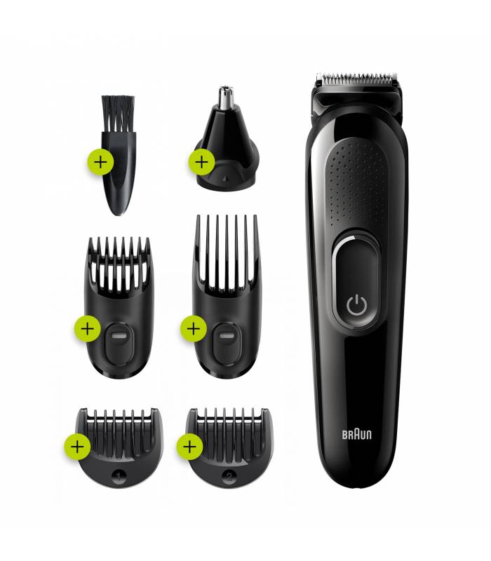 ماشین اصلاح سر و صورت براون شارژی 6 در 1 چند منظوره خط زن و موزن Braun MGK3220