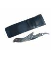 دسته تیغ اصلاح کرتزر فینی استیل طرح پرنده همراه با کیف چرم KRETZER finny Stainless Steel Barber Razor