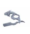 دسته تیغ اصلاح استیل طرح اژدها Handle Straight Shaving Razor