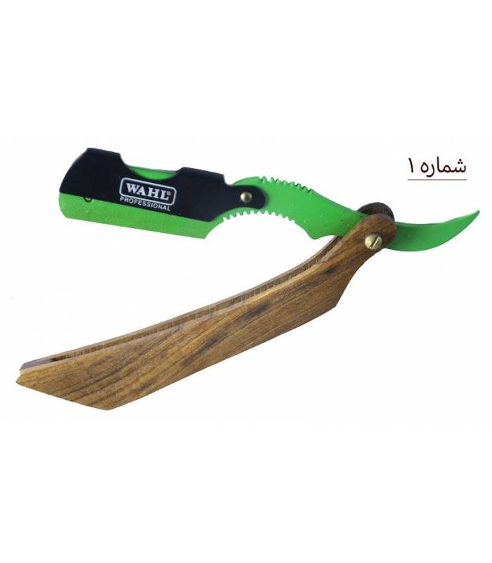 دسته تیغ اصلاح وال چوبی مثلثی wahl shaving razor handle