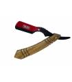 دسته تیغ اصلاح وال چوبی طرح 5 ضلعی wahl shaving razor handle
