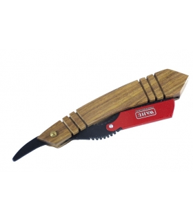 دسته تیغ اصلاح وال چوبی طرح 5 ضلعی wahl shaving razor handle