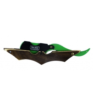 دسته تیغ اصلاح وال چوبی کنگره دار wahl shaving razor handle