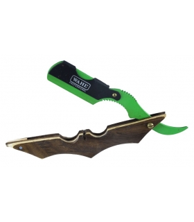 دسته تیغ اصلاح وال چوبی کنگره دار wahl shaving razor handle