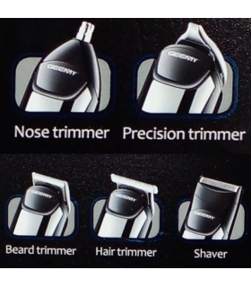 ست ماشین اصلاح سر و صورت و بدن جیمی با سری موزن و شیور Geemy GM-853 Grooming Kit