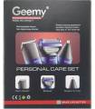 ست ماشین اصلاح شارژی جیمی با سری موزن و شیور Geemy GM-6617 Rechargeable Shaver and Trimmer Set