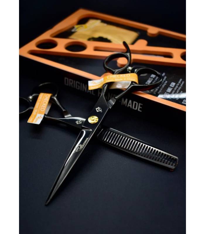 ست دو عددی قیچی آرایشگری رزونال کات و کوتاهی/ پیتاژ سایز 6 اینچ اکونومی Rezonal RL-5500 & RL-5600