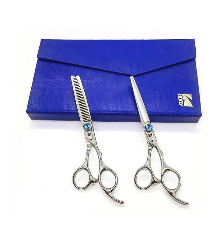 ست دو عددی قیچی آرایشگری کرتزر فینی کات و کوتاهی/پیتاژ 6 اینچ Kretzer Hair Finny FSB-60