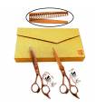 ست دو عددی قیچی آرایشگری کرتزر فینی کات و کوتاهی/پیتاژ یک طرفه 6 اینچ Kretzer Hair Finny FSC-60