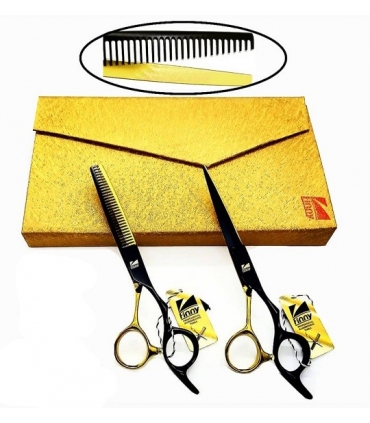 ست دو عددی قیچی آرایشگری کرتزر فینی کات و کوتاهی/پیتاژ 25 درصد 6 اینچ Kretzer Hair Finny FGB-60