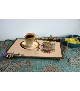 سینی   مستطیلی برنجی آنتیک...