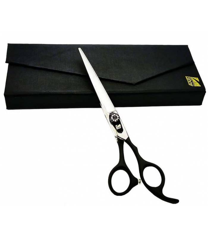 قیچی آرایشگری کرتزر فینی کات و کوتاهی 7 اینچ دسته مشکی Kretzer Hair Finny FPB -70