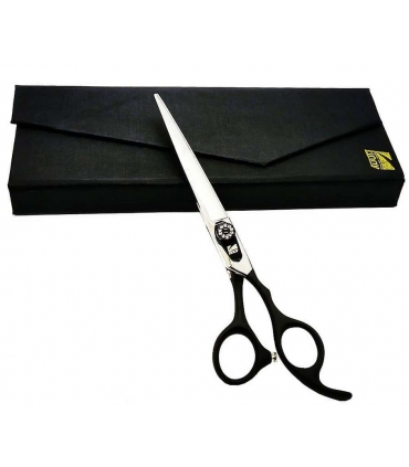 قیچی آرایشگری کرتزر فینی کات و کوتاهی 7 اینچ دسته مشکی Kretzer Hair Finny FPB -70