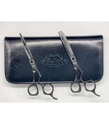 ست دو عددی قیچی آرایشگری جگوار کات و کوتاهی/پیتاژ Jaguar Barbery Scissors LF-603B