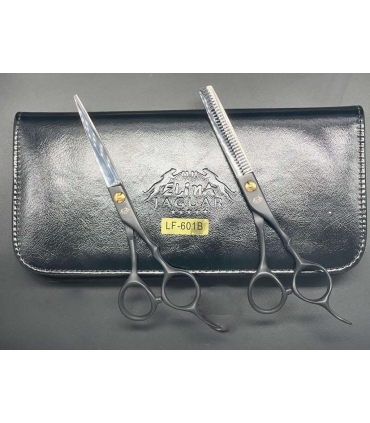 ست دو عددی قیچی آرایشگری جگوار کات و کوتاهی/پیتاژ Jaguar LF-601B Barbery Scissors